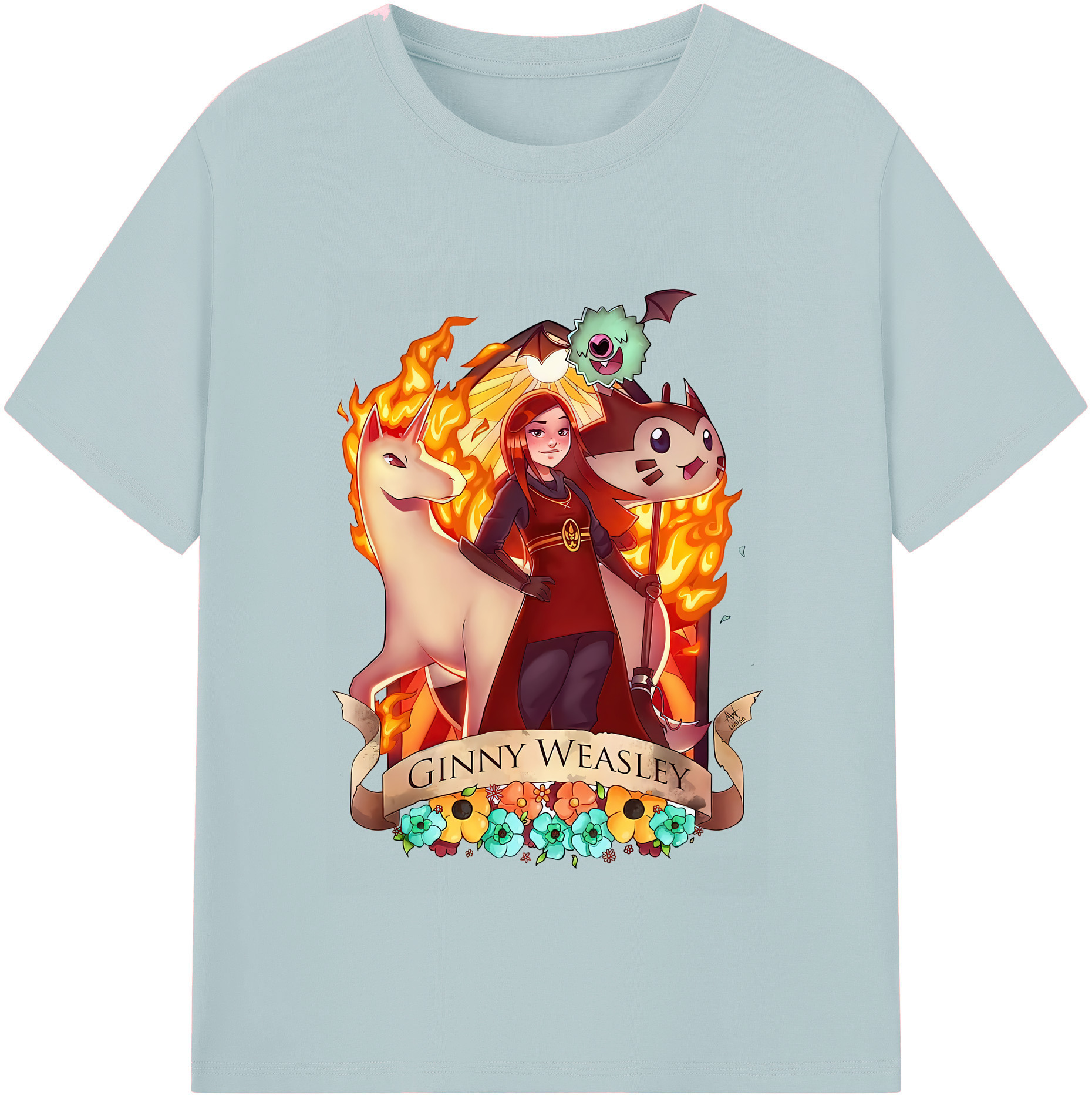 （画像用） Harry Potter ハリー・ポッターシリーズ 綿100％半袖Tシャツ（フロントプリント）